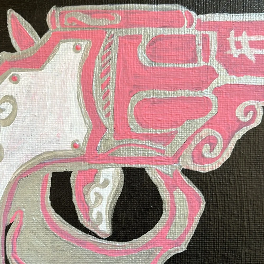 Two Piece Gun and Disco Ball Painting Set